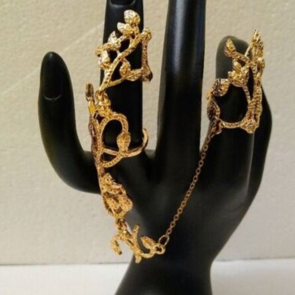 FASHION Women Adjustable Double Finger Ring - Picture 2 of 5